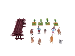 Figuras realistas de animais de fazenda, brinquedos educativos, modelos detalhados, miniaturas de fazenda.