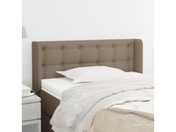 Cabecero De Tela Gris Taupe 93x16x78/88 Cm