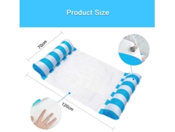 MEOIRUERY Cama hinchable para piscina, hamaca acuática, tumbona con colchón de aire para adultos y niños