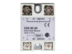 Módulo De Relé De Estado Sólido Monofásico Ssr-80aa De 80 A Y 80-250 Vca Para Control Automático.