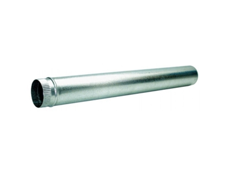 Tubo estufa galvanizado 150mm. 1mt.