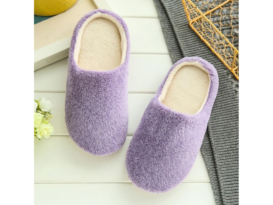 2026-zapatos De Casa De Pelo Suave Para Mujer Zapatillas De Invierno
