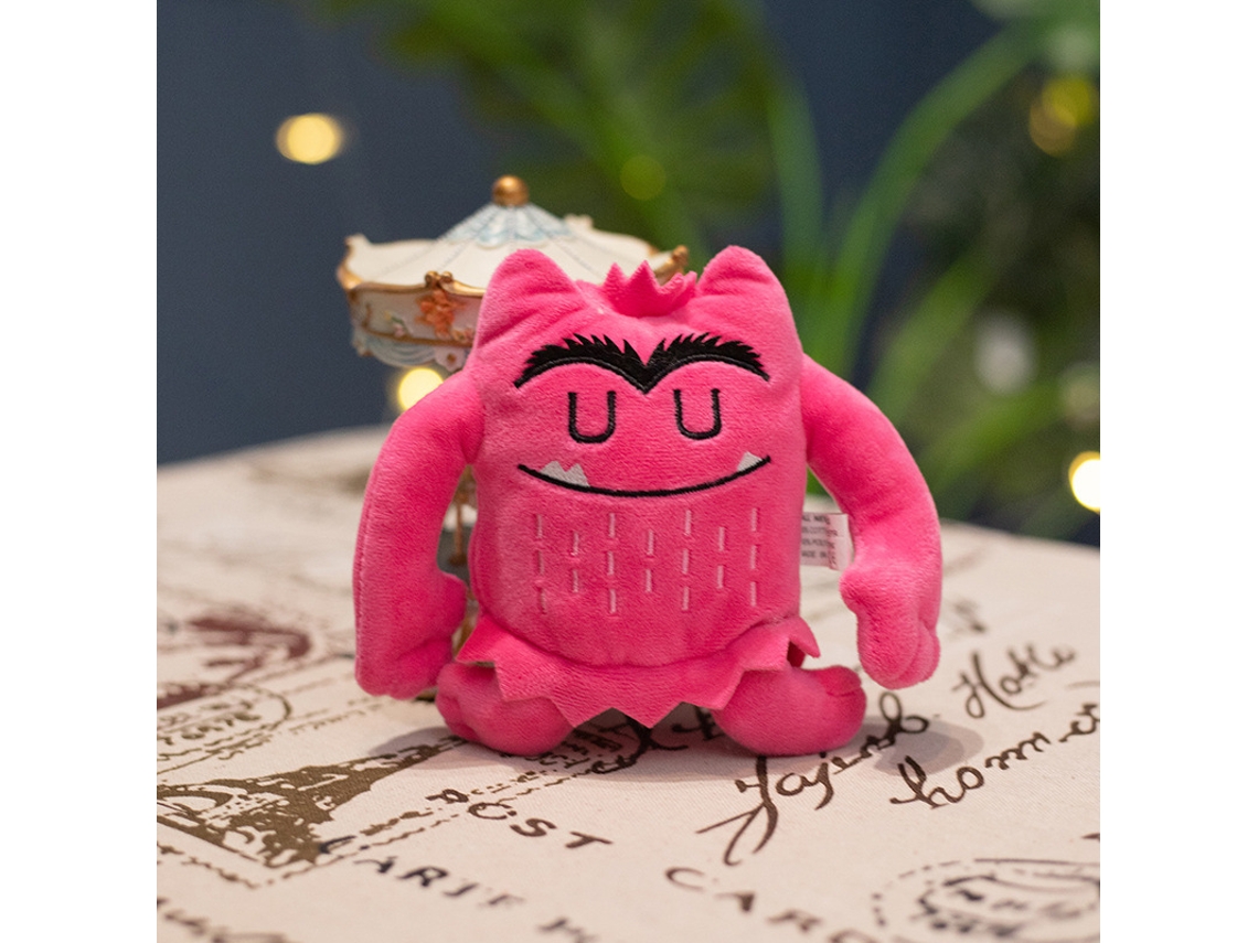 Monstruo de peluche rosa. Muñeco de peluche pequeño. Stelasplen