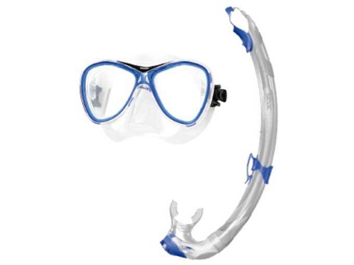 Conjunto De Máscara E Tubos Frontales de Buceo SEACSUB Bis Capri Medium Siltra