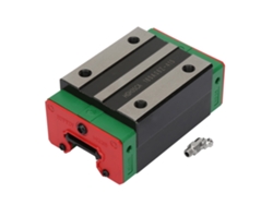 Bloco deslizante para trilho linear de aço com rolamento (vermelho e verde)