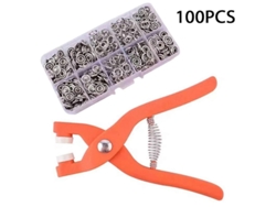 Kit De Botones Metálicos Con Alicates Y Herramienta De Cinco Ganchos Para Manualidades Infantiles.