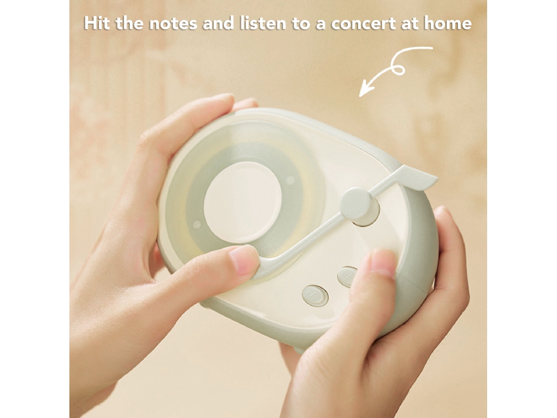 Mali luz Noturna com Alto falante Bluetooth e Tocador de Vinil para Quarto Decoração Ambiente Verde
