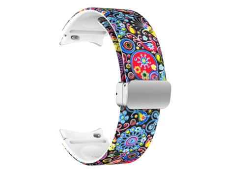 Correa de Silicona patrón impreso con hebilla para Samsung Galaxy Watch 5 40mm/44mm/Watch 5 Pro 45mm/Watch4 40mm/44mm/Watch4 Classic 42mm/46mm - pe...
