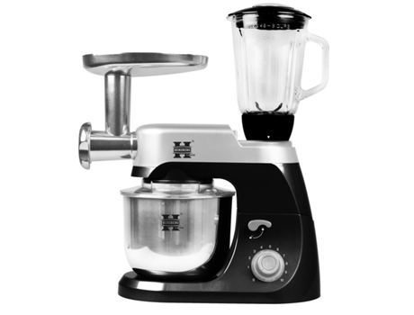 Robot de Cocina con Picadora de Carne y Batidora Negro