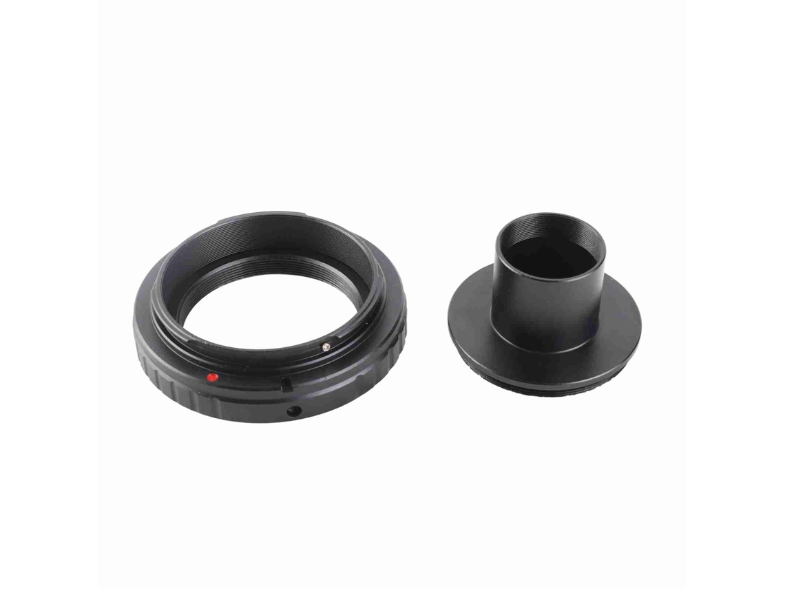 Adaptador metálico para ocular de telescopio astronómico