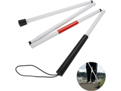 Bastón para personas ciegas, bastón deslizante de aluminio, luz nocturna reflectante, la mejor muleta de movilidad para personas con discapacidad visual (longitud: 124 cm)