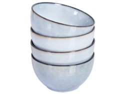 Juego de 4 vasos de cerámica Juniper en azul claro