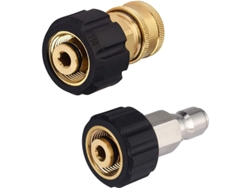 Juego De Adaptadores Para Manguera De Hidrolavadora, M22 A Conexión Rápida De 3/8", 5000 Psi