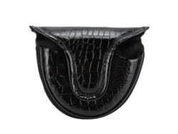 Capa Para Putter Mallet Com Forro De Pelúcia Proteção Em Pu Preto Para Treinamento