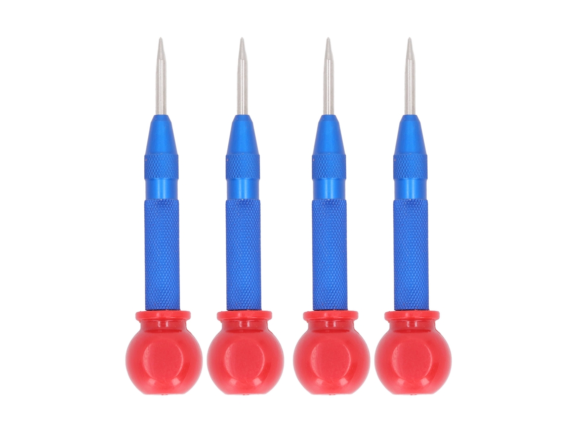Juego De Punzones Automáticos Para Centrar Metal, Madera Y Vidrio, 5 Pulgadas, Color Azul.