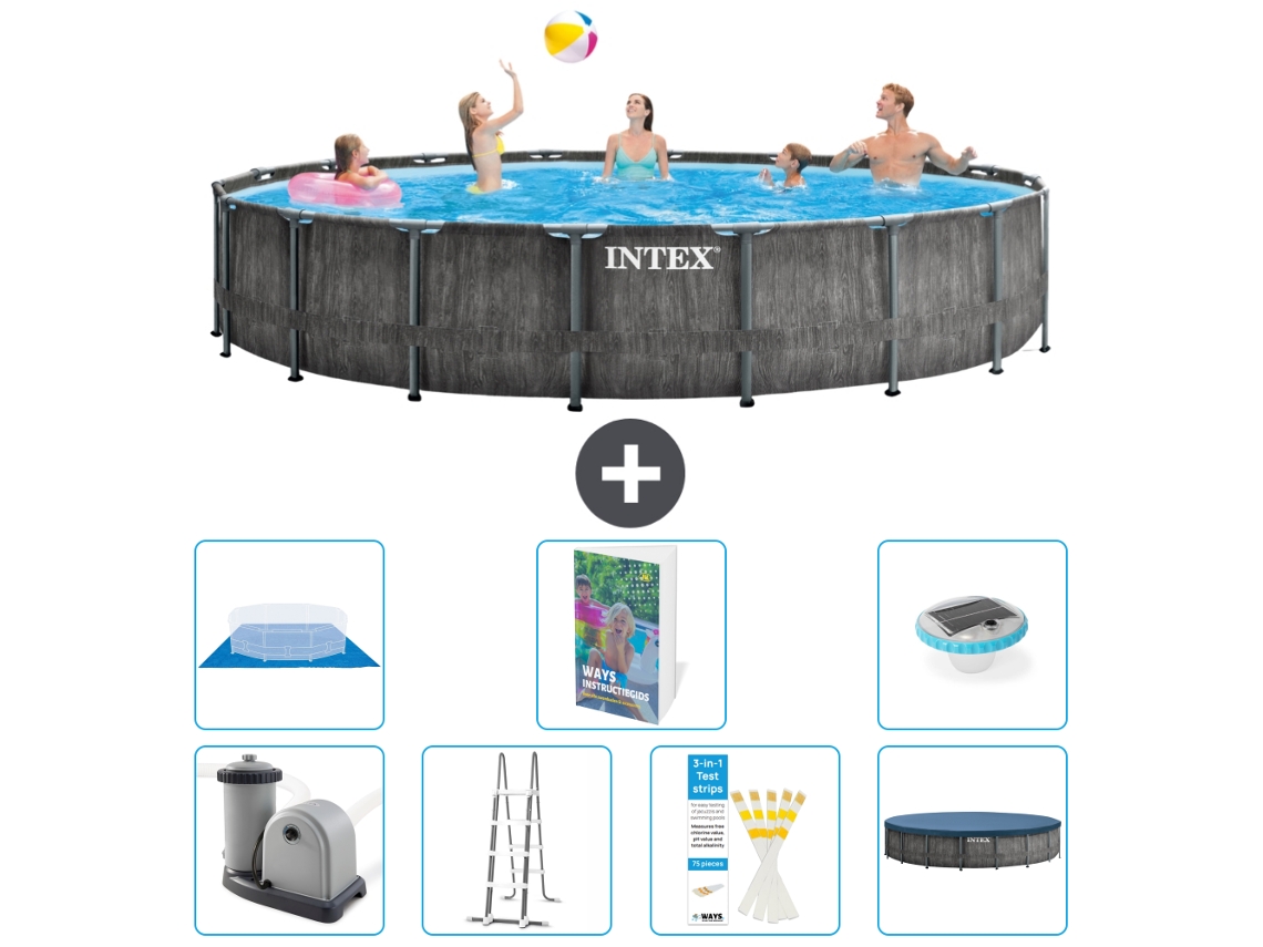 Intex Piscina Prism Frame Redonda - 549x122 Cm - 8-peças S596