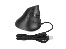 Mouse Vertical Com Fio Ergonômico Rgb 7 Botões Programáveis Dpi Ajustável 7200 Usb Para Jogos