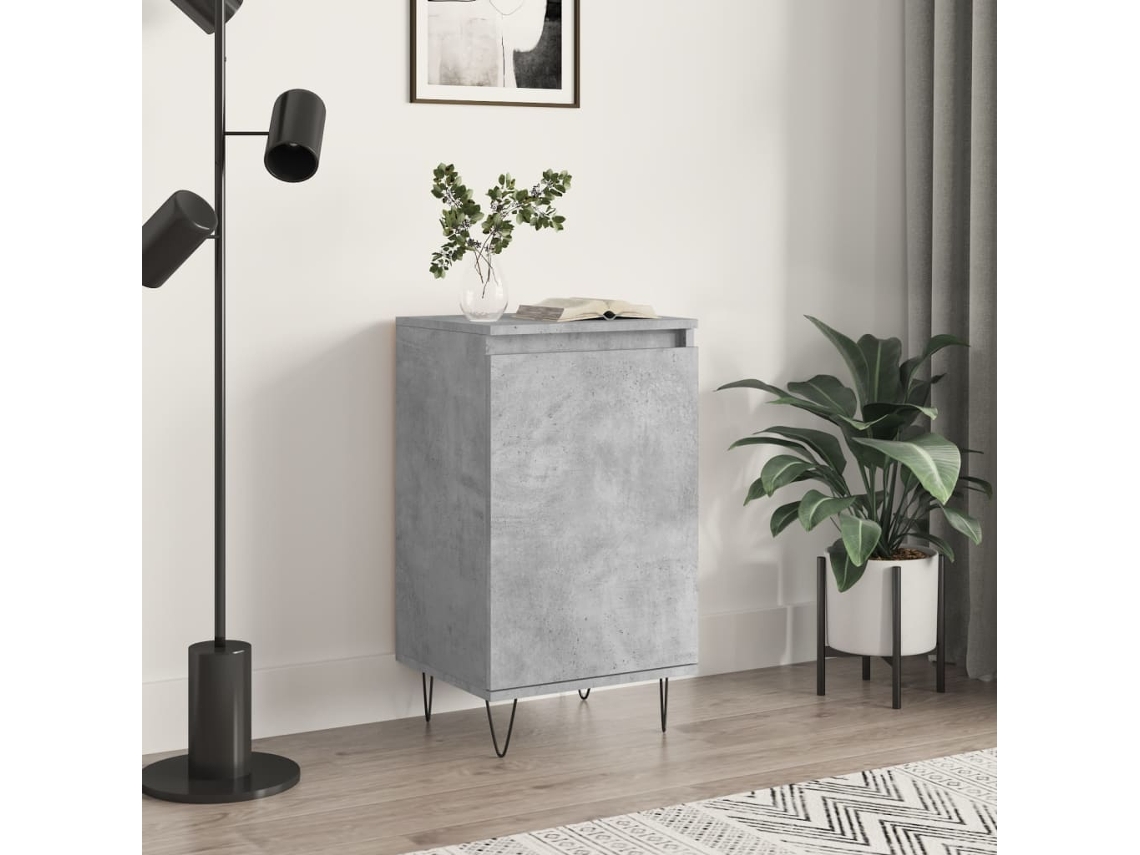 Lovely Home Aparador 40X35X70 Cm Derivados de Madera Gris Cemento