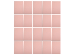 20 Capas De Folha A4 Com 20 Furos Coloridas Desmontáveis Impermeáveis Rosa