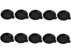 Juego De 10 Platillos Para Macetas De Plantas Suculentas, Bandeja De Plástico Negro Con