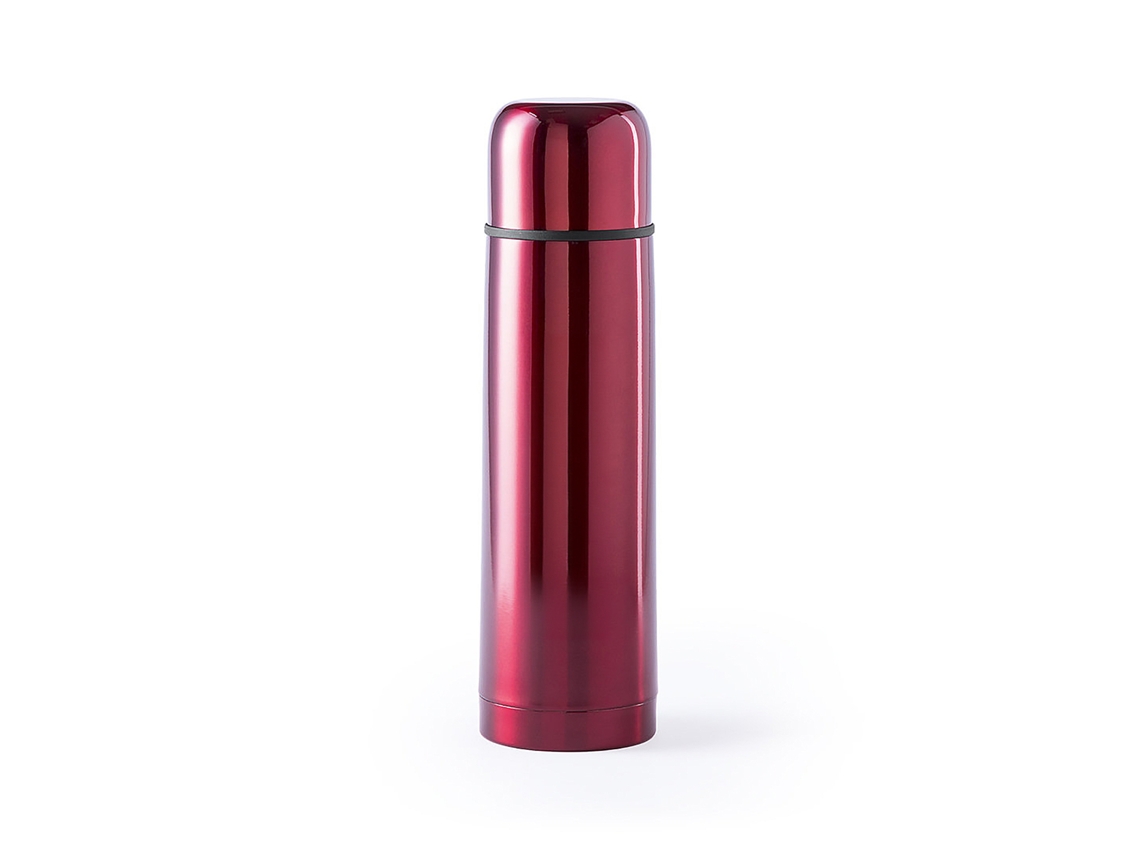 Termo de acero de doble pared para bebidas frías/calientes, 500 ml, con taza. DAM