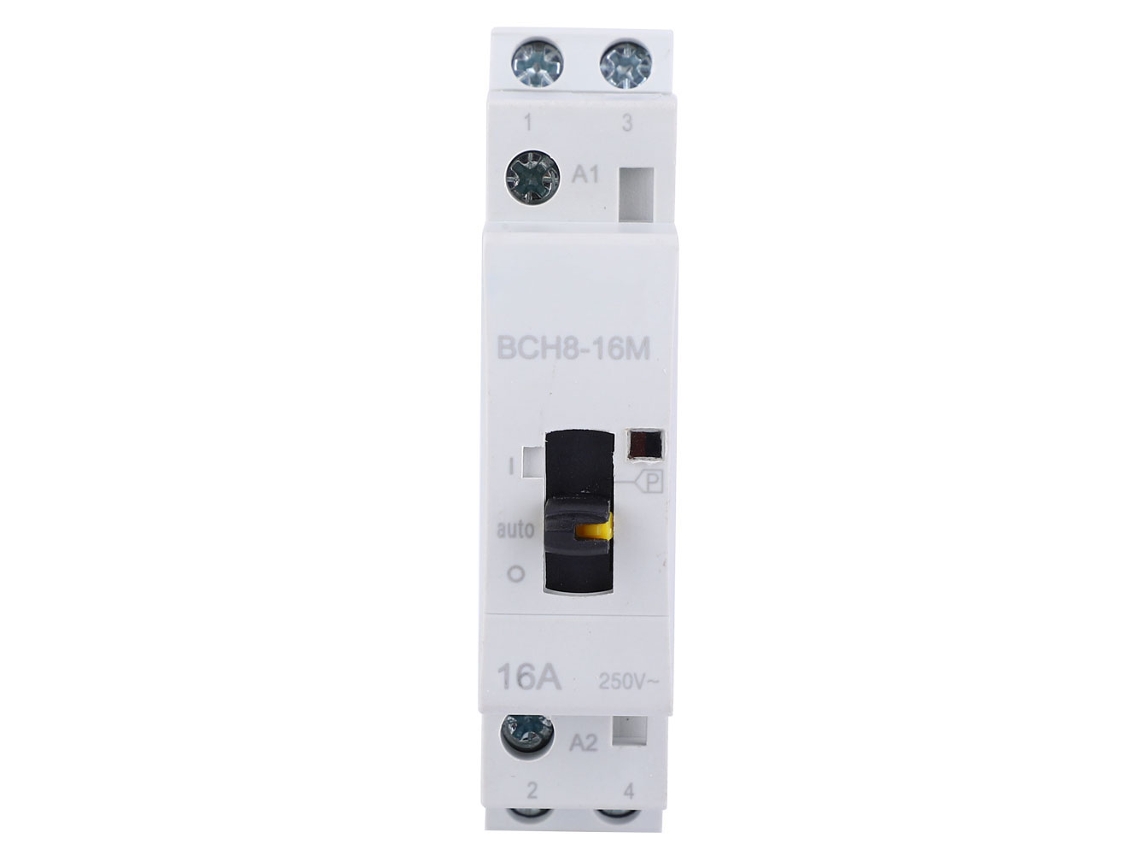 Contactor De Potencia De Ca Residencial Bch8-16m 2p16a 24v2no Con Función Manual Silenciosa