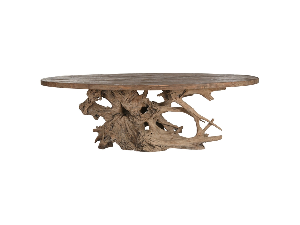 Mesa Comedor Teca Base Raiz Teca 240x120x78cm