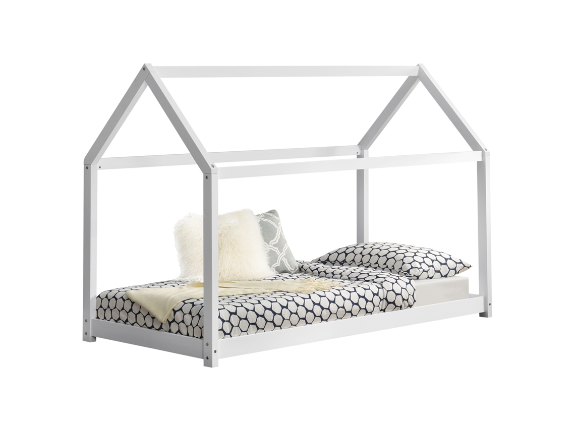 Estructura de Cama Infantil [EN.CASA] (Blanco - Madera - 90x200cm)