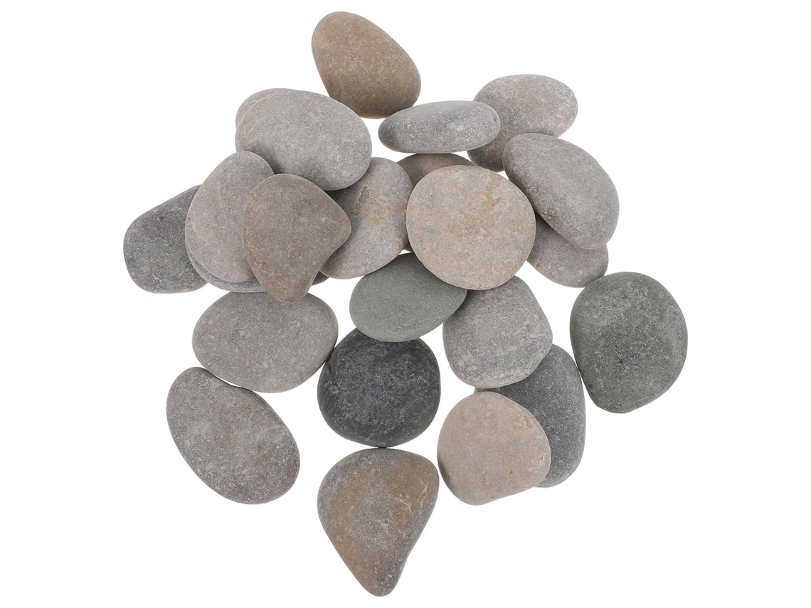 Guijarros Naturales Lisos Para Pintar, De 3 A 5 Cm, Juego De 24 Piezas Para Manualidades, Piedras Planas.