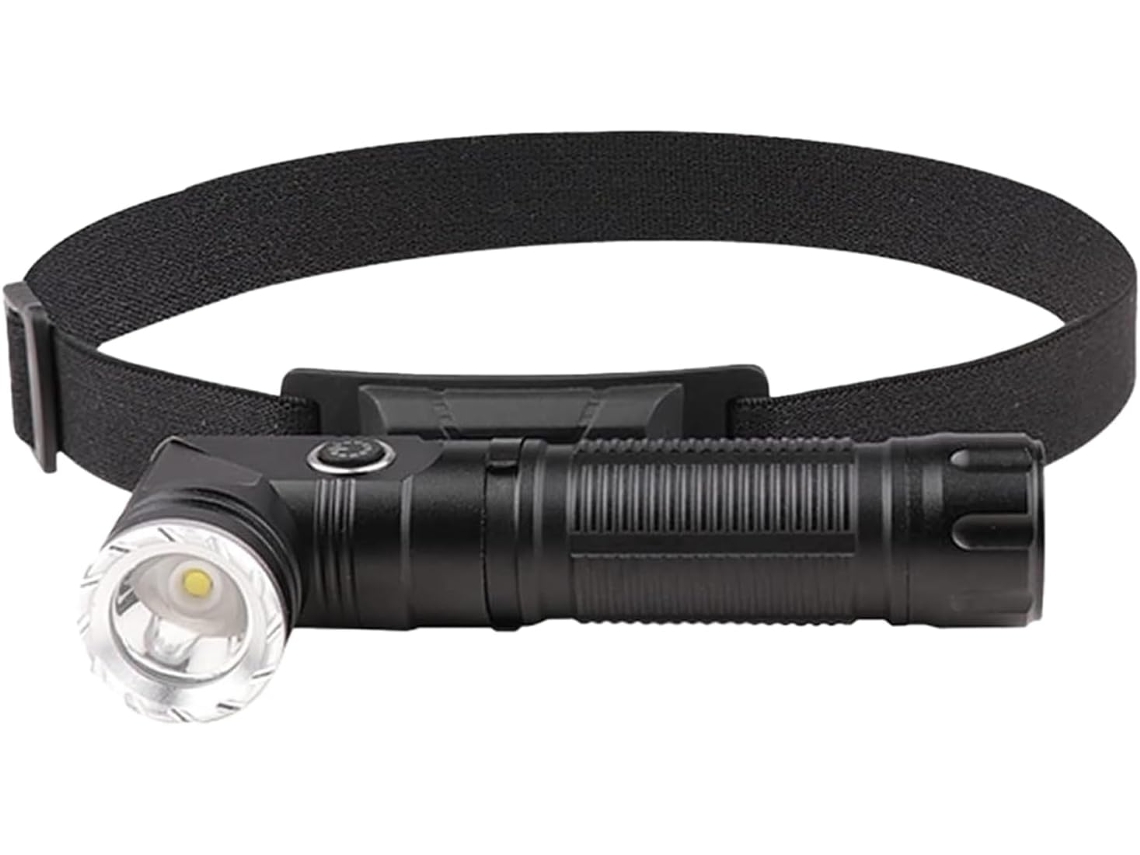 Linterna frontal, linterna frontal, luz recargable 2 en 1, clip de bolsillo impermeable