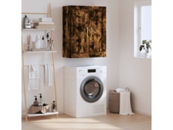 Armario De Pared Madera Ingeniería Roble Ahumado 69,5x34x90 Cm