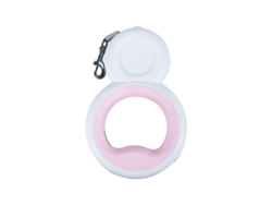 Correa Ajustable Perros, 3m Extensible Retráctil, Linterna Led, Pequeño/mediano, 15kg, Rosa, 5m