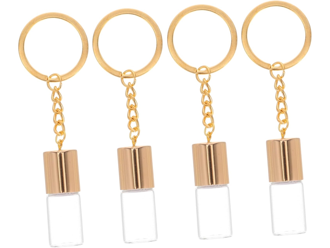Juego De 4 Frascos De Perfume Transparentes, Vacíos Y Rellenables, Con Tapa.