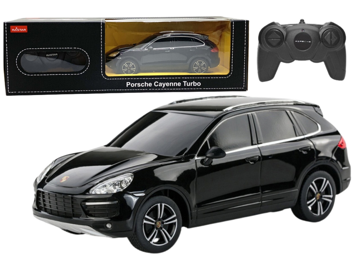 Coche RC 124 Rastar Porsche Cayenne Turbo Negro
