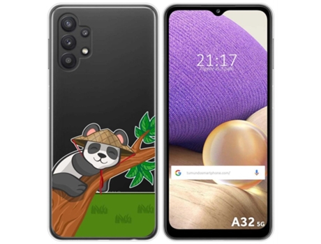 Carcasa Samsung Galaxy A32 5G TUMUNDOSMARTPHONE Dibujos Transparente Multicolor