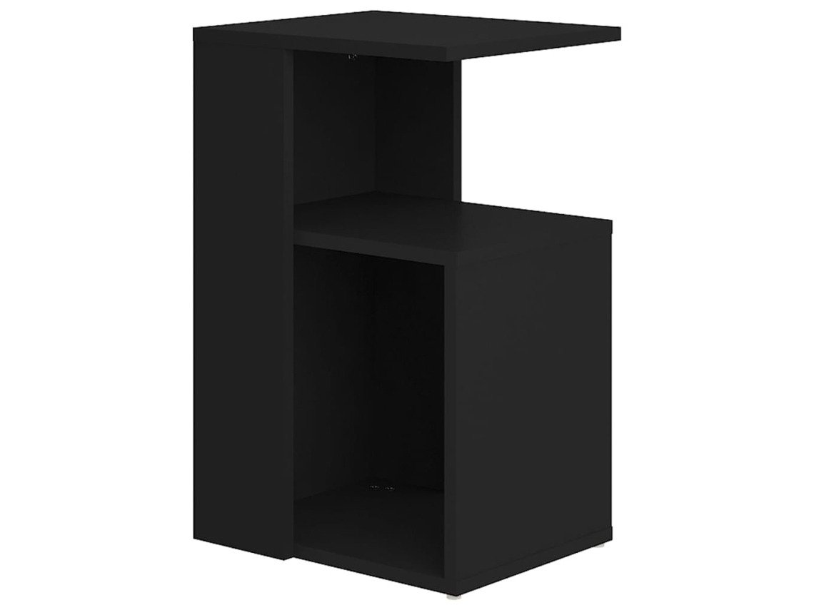 Mesa auxiliar 36x30x56 cm contrachapado negro MAISON EXCLUSIVE