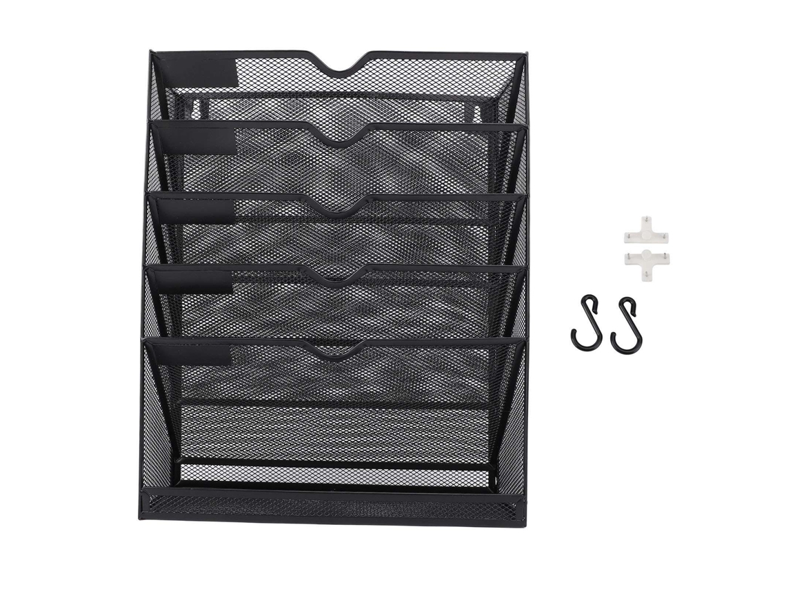 Archivador Metálico Multifuncional De 6 Niveles Para Montaje En Pared, Ideal Para El Hogar Y La Oficina.
