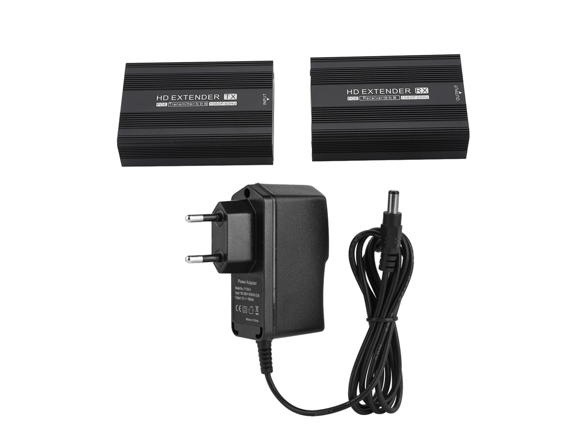 Extensor De Interfaz Multimedia Hd 1080p Con Función Poe De Hasta 150 M (transmisor/receptor) Para Cine En Casa.