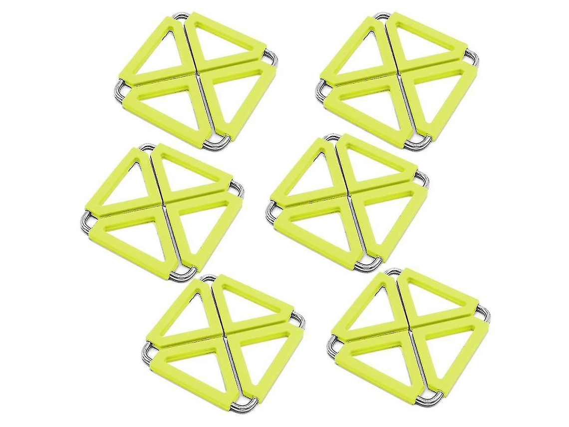 Portavasos De Silicona Y Acero Inoxidable Para Ollas, Anti-caliente, Anti-deslizante, Plegable, Lavavajillas, Protege Mesas Y Encimeras Verde