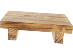 Taburete Pequeño Y Sencillo De Madera Maciza Para Almacenamiento De Estilo Vintage.