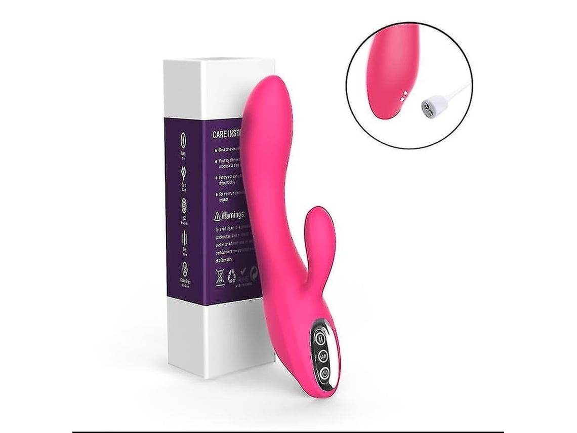 Vibradores para Tu Clítoris y Punto G con Función Thrust con 7 Potentes Modos de Vibración Recargable Impermeable Silicona Rosa YEMAESRE