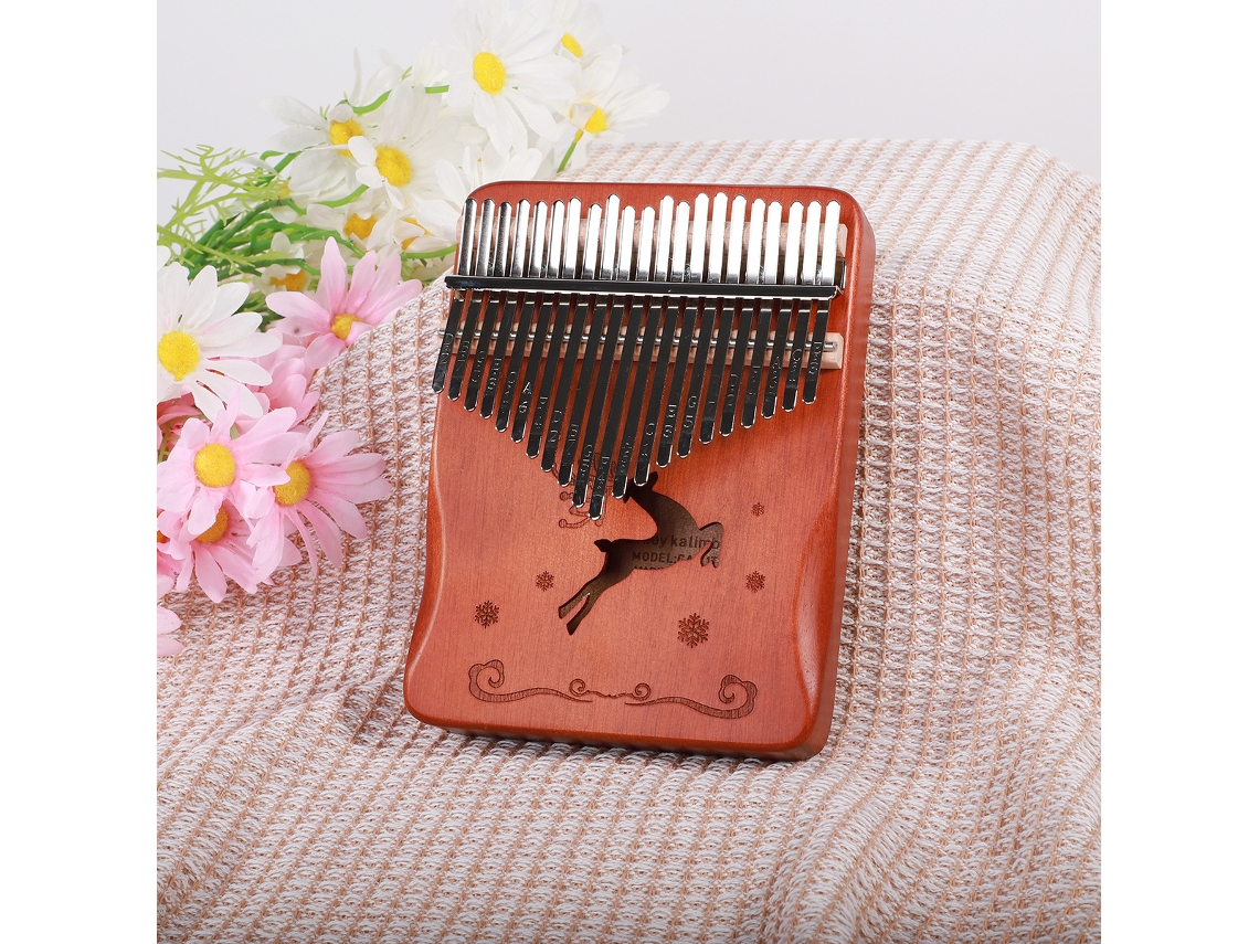 Piano de pulgar Kalimba de 21 teclas Siurn Dream Deer, color marrón