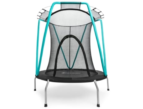 Cama elástica infantil con red de seguridad - Ø 137 cm con cremallera - 3-8 años 25 kg máx, Acero galvanizado - Interior - Exterior HYPERMOTION