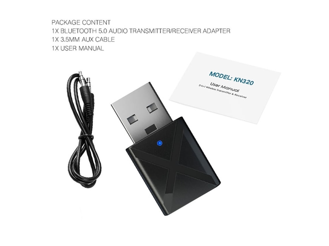 Mini Receptor De Audio Bluetooth 5.0 Con Conector De 3,5 Mm, Transmisor Rca Y Adaptador Inalámbrico Estéreo Usb Para Música.