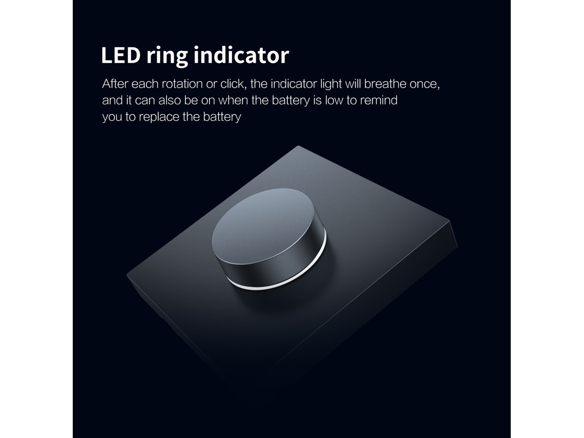 Control Remoto Inalámbrico Para Hogar Inteligente Aqara H1 Con Interruptor Giratorio Zigbee 3.0