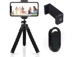 Trípode Portátil Flexible Para Teléfonos Móviles Con Control Remoto Inalámbrico, Compatible Con Iphone/samsung 2025