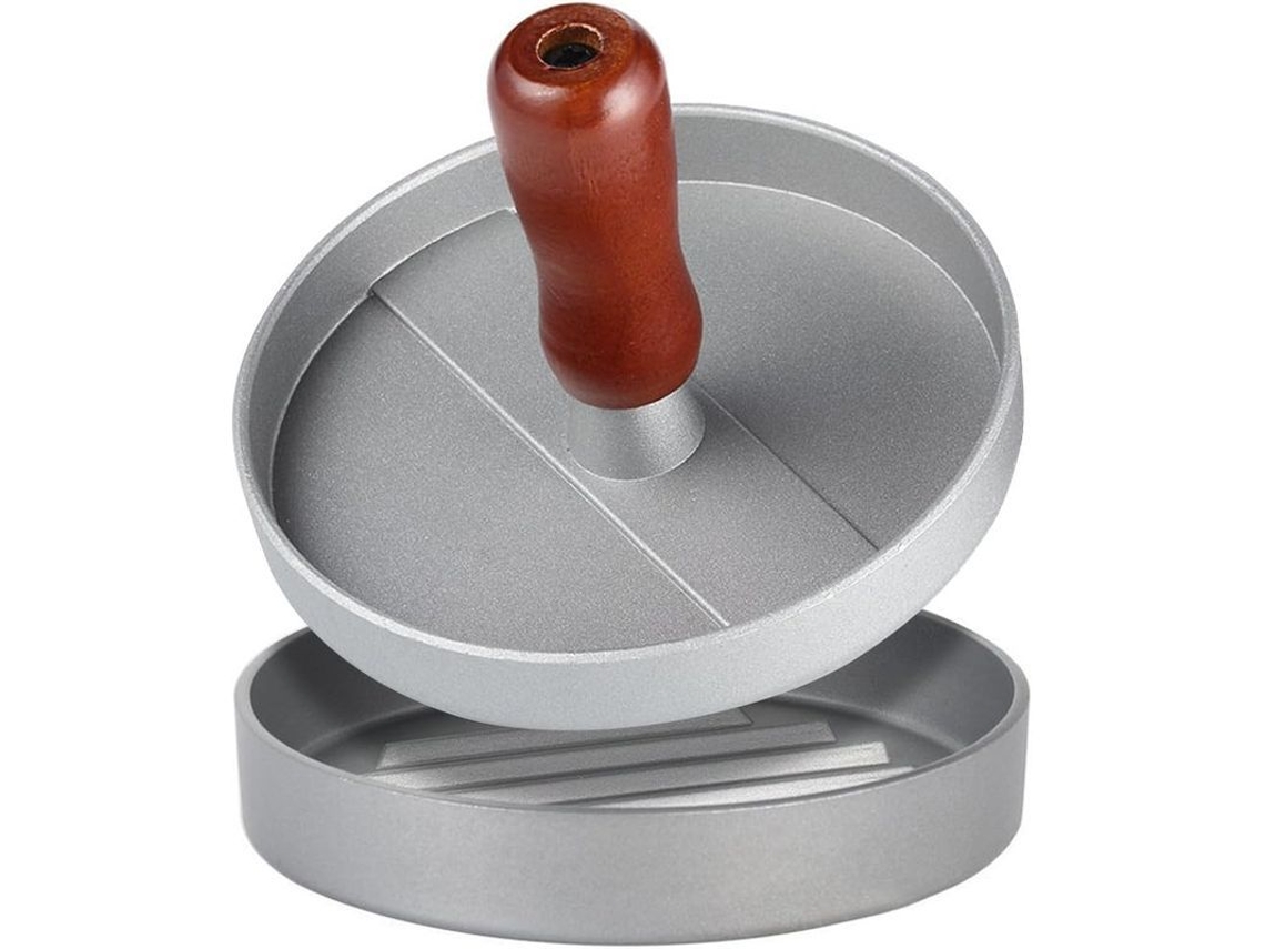 2026 - Prensa de Hambúrguer Antiaderente em Alumínio, Molde para Carne Moída para Churrasco e Piquenique, Aço Inoxidável e Fácil de Limpar
