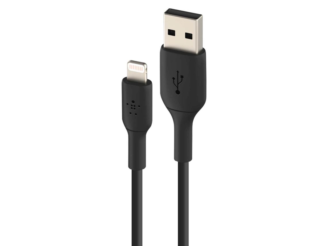 Cable Usb A Iphone / Ipad Lightning Mfi Carga Sincronización 1m Belkin Negro