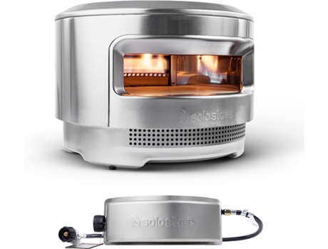 Horno para Pizzas de Exterior para Leña y Quemador de Gas SOLO STOVE (52 x 38,4 cm - Acero Inoxidable)
