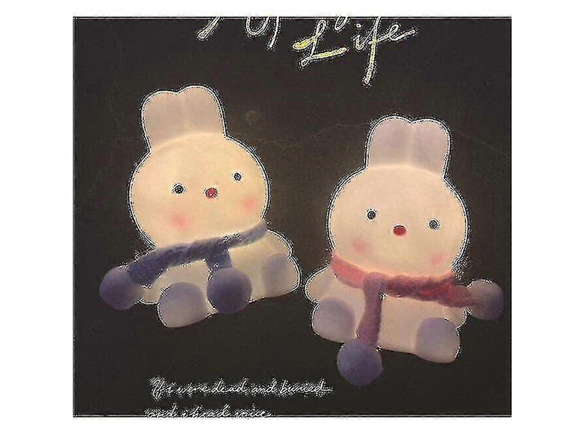 Luz nocturna ambiental, luz nocturna infantil con forma de conejo, luz nocturna para bebés Rosewell
